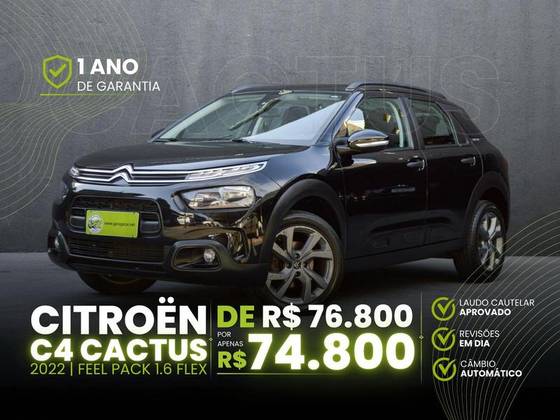 CITROËN C4 CACTUS 1.6 VTI 120 FLEX FEEL PACK EAT6 CITROËN C4 CACTUS 1.6 VTI 120 FLEX FEEL PACK EAT6